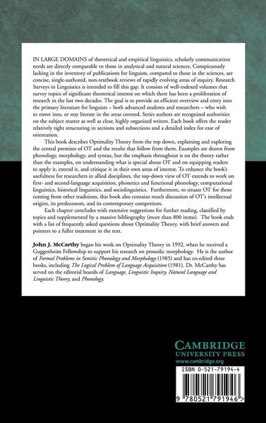 Produktbild: A Thematic Guide to Optimality Theory