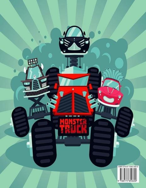 Produktbild: Monster Truck Malbuch f&uuml;r Kinder