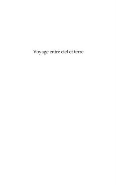 Produktbild: Voyage entre ciel et terre