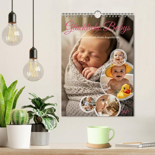 Produktbild: Gl&uuml;ckliche Babys (Wandkalender 2027 DIN A4 hoch), CALVENDO Monatskalender