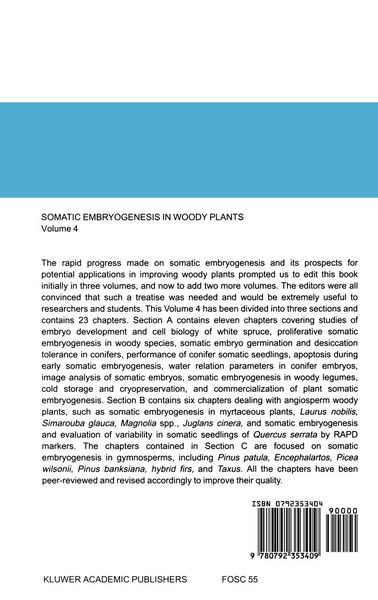 Produktbild: Somatic Embryogenesis in Woody Plants