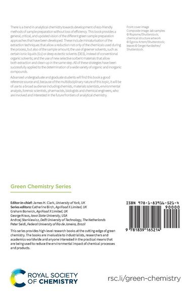 Produktbild: Green Sample Preparation Techniques