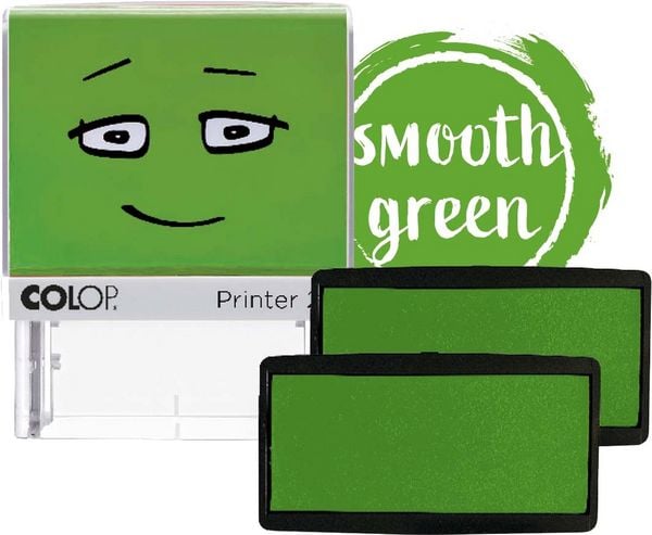 Produktbild: COLOP NIO Ersatz-Stempelkissen, Packung mit 2 Stempelkissen, smooth green