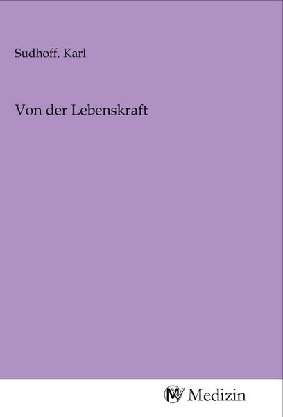 Produktbild: Von der Lebenskraft
