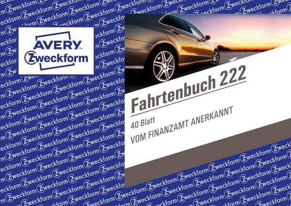 Produktbild: AVERY Zweckform Fahrtenbuch f&uuml;r PKW 390 Fahrten DIN A6 quer 56 Blatt