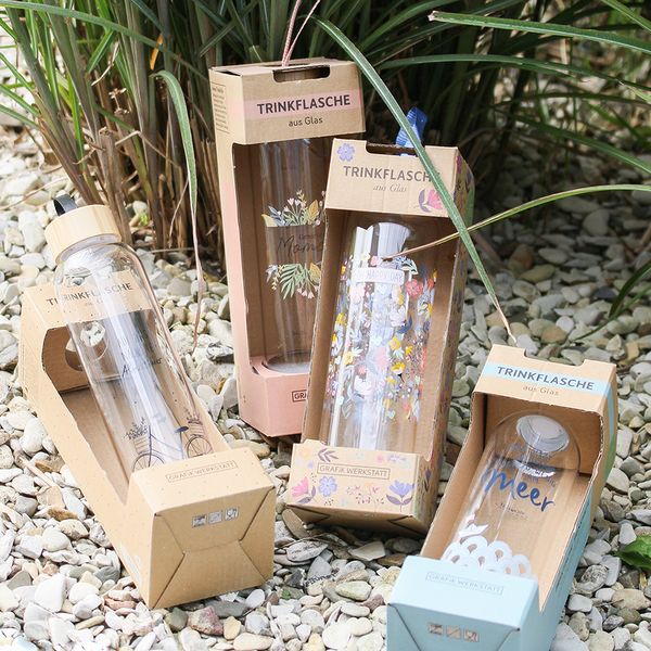 Produktbild: Glas-Trinkflasche Alltagsheldin