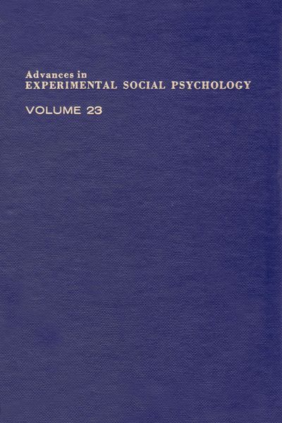 Produktbild: Advances in Experimental Social Psychology