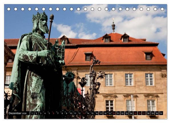 Produktbild: Die Altstadt von Bamberg (Tischkalender 2026 DIN A5 quer), CALVENDO Monatskalender