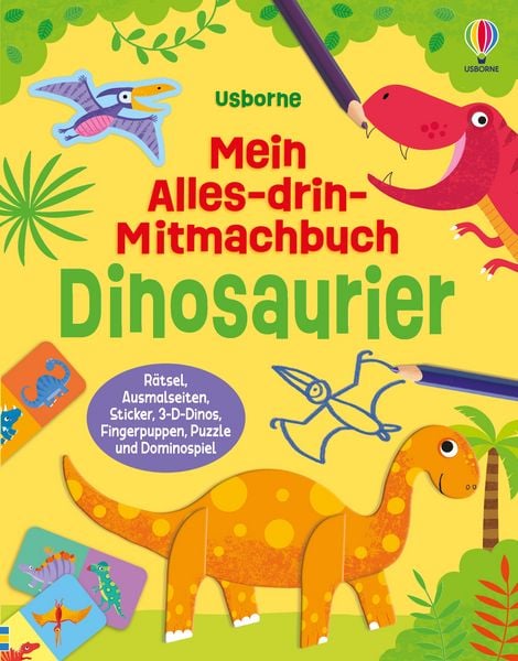 Produktbild: Mein Alles-drin-Mitmachbuch: Dinosaurier