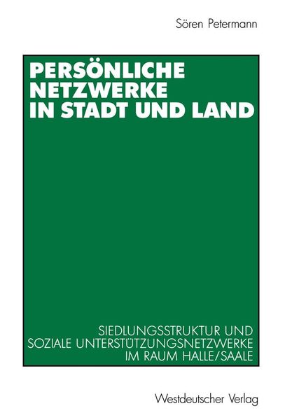 Produktbild: Pers&ouml;nliche Netzwerke in Stadt und Land