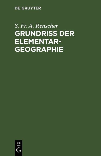 Produktbild: Grundri&szlig; der Elementar-Geographie