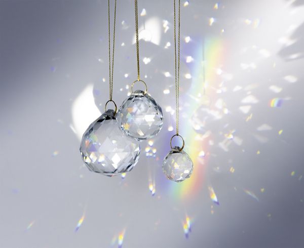 Produktbild: folia Kristallkugeln Sun Catcher Crystal Trio &Oslash;2/3/4cm 3 St&uuml;ck