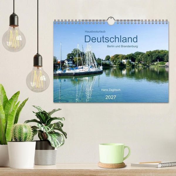 Produktbild: Hausbooturlaub Deutschland - Berlin und Brandenburg (Wandkalender 2027 DIN A4 quer), CALVENDO Monatskalender
