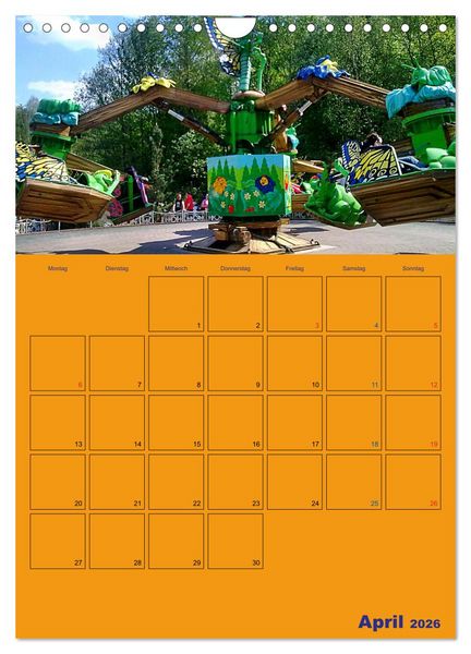Produktbild: Freizeitparkmomente / Planer (Wandkalender 2026 DIN A4 hoch), CALVENDO Monatskalender
