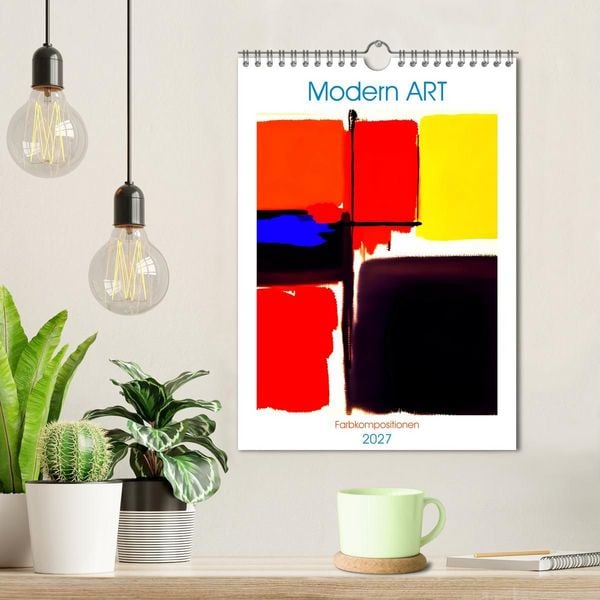 Produktbild: Modern ART Farbkompositionen (Wandkalender 2027 DIN A4 hoch), CALVENDO Monatskalender