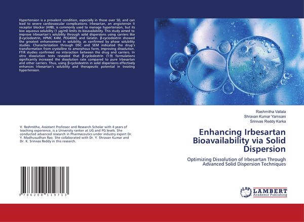 Produktbild: Enhancing Irbesartan Bioavailability via Solid Dispersion