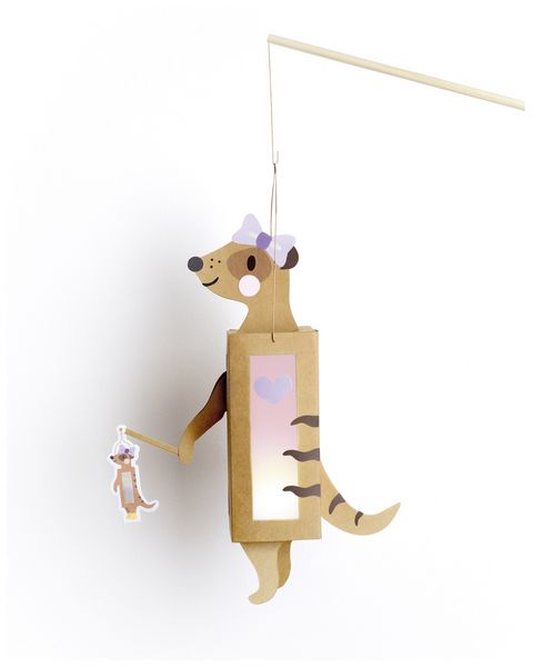 Produktbild: FOLIA Bastelartikel Laternen-Bastelsets AUTUMN FRIENDS, inkl. 1 LED-Licht und Batterien
