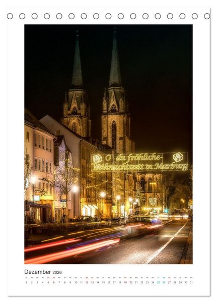 Produktbild: Mein Marburg (Tischkalender 2026 DIN A5 hoch), CALVENDO Monatskalender