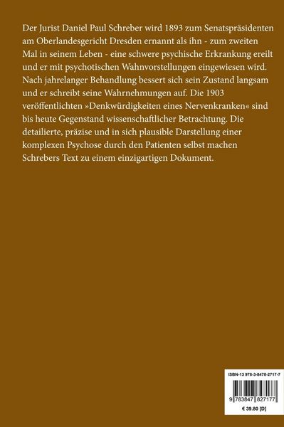 Produktbild: Denkw&uuml;rdigkeiten eines Nervenkranken (Gro&szlig;druck)