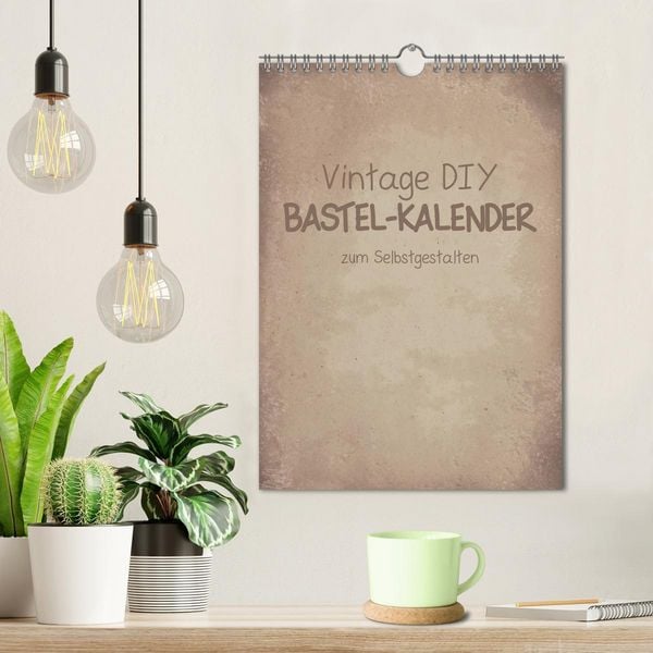 Produktbild: Vintage DIY Bastel-Kalender -Hochformat- (Wandkalender 2026 DIN A4 hoch), CALVENDO Monatskalender
