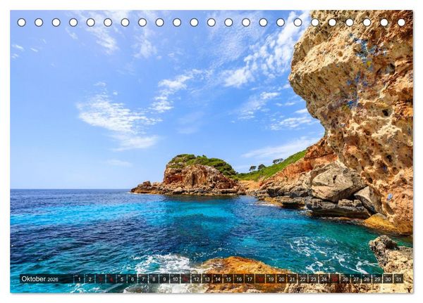 Produktbild: Mallorca - Mediterranes Flair (Tischkalender 2026 DIN A5 quer), CALVENDO Monatskalender