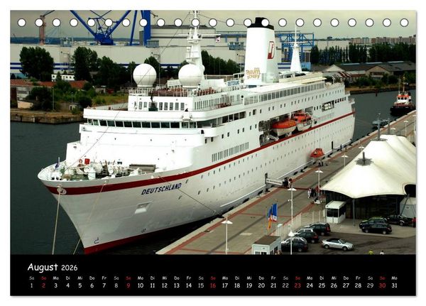 Produktbild: Kreuzfahrt erleben (Tischkalender 2026 DIN A5 quer), CALVENDO Monatskalender