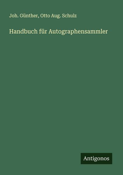 Produktbild: Handbuch f&uuml;r Autographensammler
