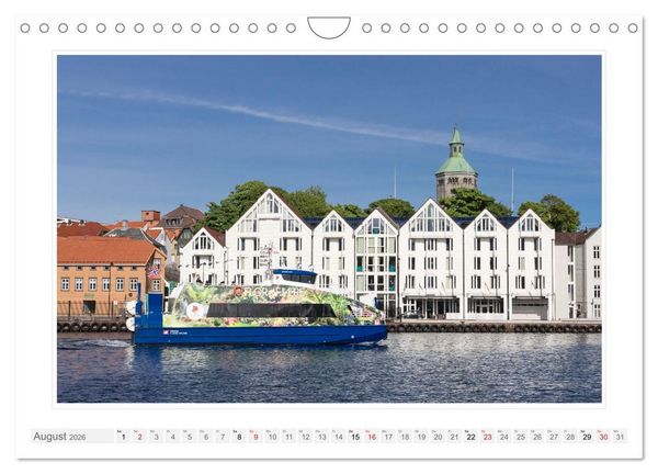 Produktbild: Norwegen. Sognefjord - Aurlandsfjord - Geirangerfjord - Stavanger (Wandkalender 2026 DIN A4 quer), CALVENDO Monatskalender