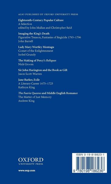 Produktbild: Poetry and the Making of the English Literary Past
