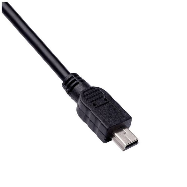 Produktbild: Akyga USB-Kabel USB-A Stecker, USB-Mini-B Stecker 1.80m Schwarz AK-USB-03