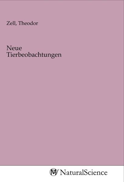Produktbild: Neue Tierbeobachtungen