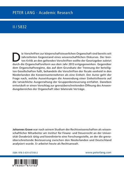 Produktbild: Fiscale eenheid und Organschaft