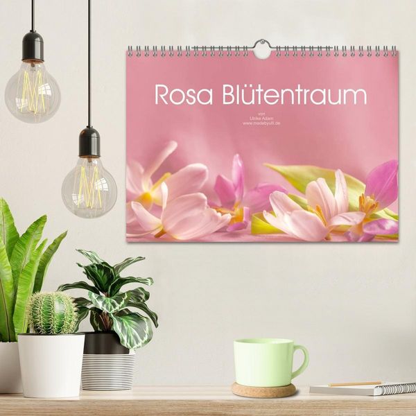 Produktbild: Rosa Bl&uuml;tentraum (Wandkalender 2027 DIN A4 quer), CALVENDO Monatskalender