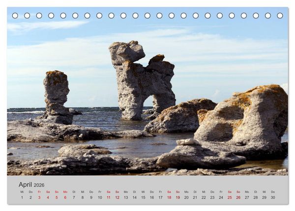 Produktbild: Gotland - Perle der Ostsee (Tischkalender 2026 DIN A5 quer), CALVENDO Monatskalender