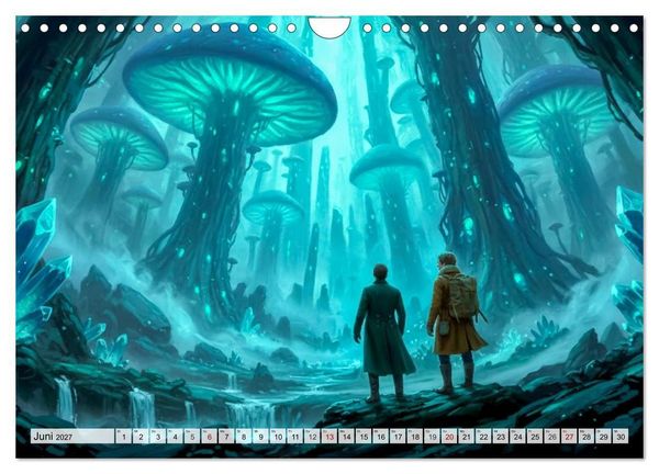Produktbild: Die Reise zum Mittelpunkt der Erde (Wandkalender 2027 DIN A4 quer), CALVENDO Monatskalender