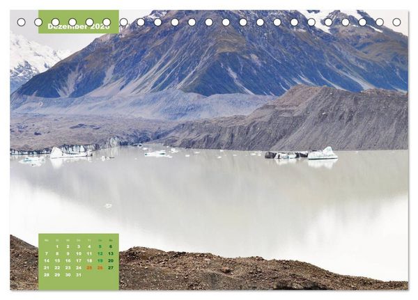 Produktbild: Erlebe mit mir das Naturwunder Neuseeland die S&uuml;dinsel (Tischkalender 2026 DIN A5 quer), CALVENDO Monatskalender