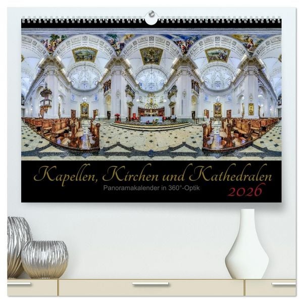 Produktbild: Kapellen, Kirchen und Kathedralen 2026 (hochwertiger Premium Wandkalender 2026 DIN A2 quer), Kunstdruck in Hochglanz