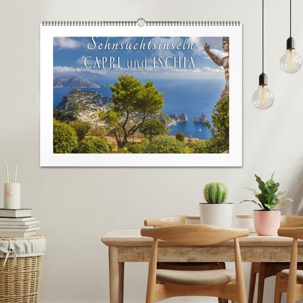 Produktbild: Sehnsuchtsinseln Capri und Ischia (Wandkalender 2026 DIN A2 quer), CALVENDO Monatskalender