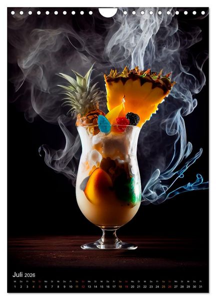 Produktbild: Cocktails - Bew&auml;hrter Genuss neu interpretiert (Wandkalender 2026 DIN A4 hoch), CALVENDO Monatskalender