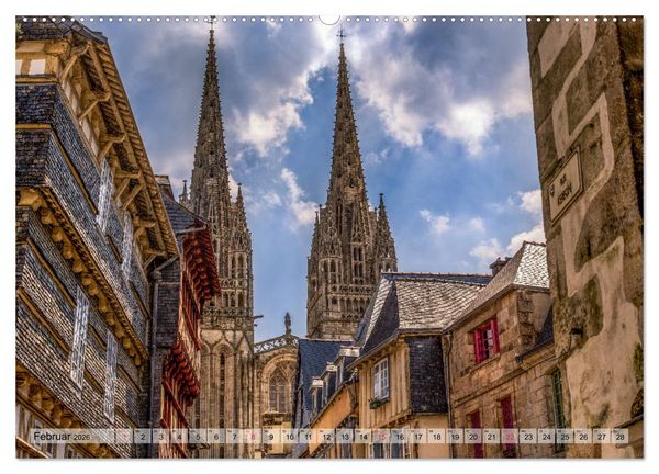 Produktbild: Bretagne - Felsenk&uuml;ste, Sandstr&auml;nde und viel zu sehen (hochwertiger Premium Wandkalender 2026 DIN A2 quer), Kunstdruck in Hochglanz
