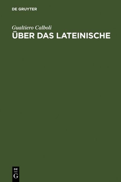 Produktbild: &Uuml;ber das Lateinische