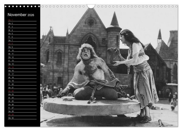 Produktbild: Kultfilme - schwarz-wei&szlig;e Klassiker (Wandkalender 2026 DIN A3 quer), CALVENDO Monatskalender