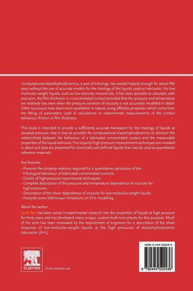 Produktbild: High-Pressure Rheology for Quantitative Elastohydrodynamics