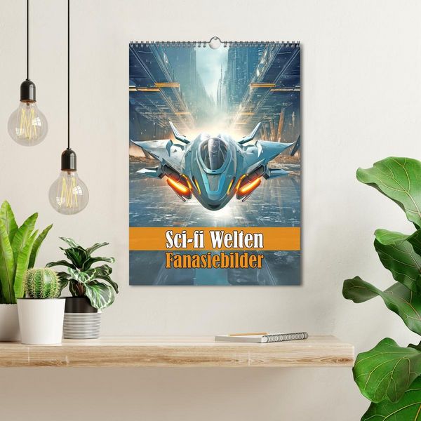 Produktbild: Sci-fi Welten - Fantasiebilder (Wandkalender 2026 DIN A3 hoch), CALVENDO Monatskalender