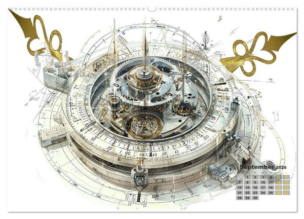 Produktbild: Der Uhrmacher des Unwahrscheinlichen (Wandkalender 2026 DIN A2 quer), CALVENDO Monatskalender