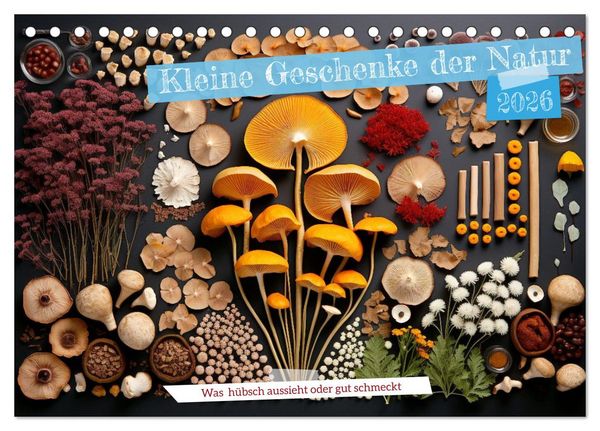 Produktbild: Kleine Geschenke der Natur (Tischkalender 2026 DIN A5 quer), CALVENDO Monatskalender