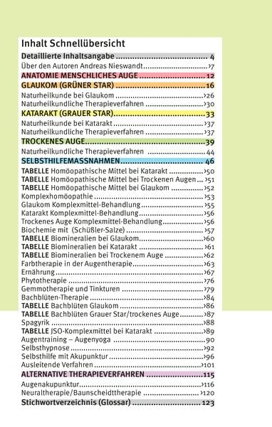 Produktbild: Grüner Star - Grauer Star - Trockenes Auge