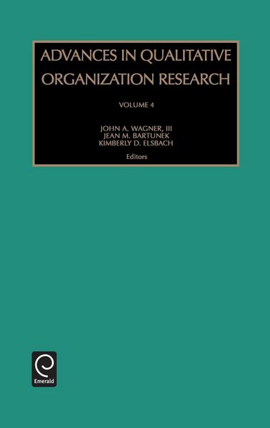 Produktbild: Advances in Qualitative Organization Research