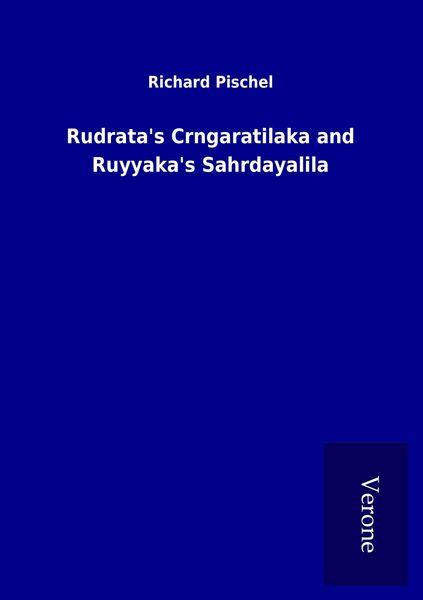 Produktbild: Rudrata's Crngaratilaka and Ruyyaka's Sahrdayalila