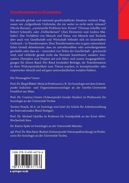 Produktbild: Transformationen in Krisenzeiten